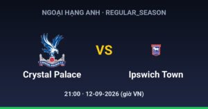 Crystal Palace FC vs Ipswich Town FC